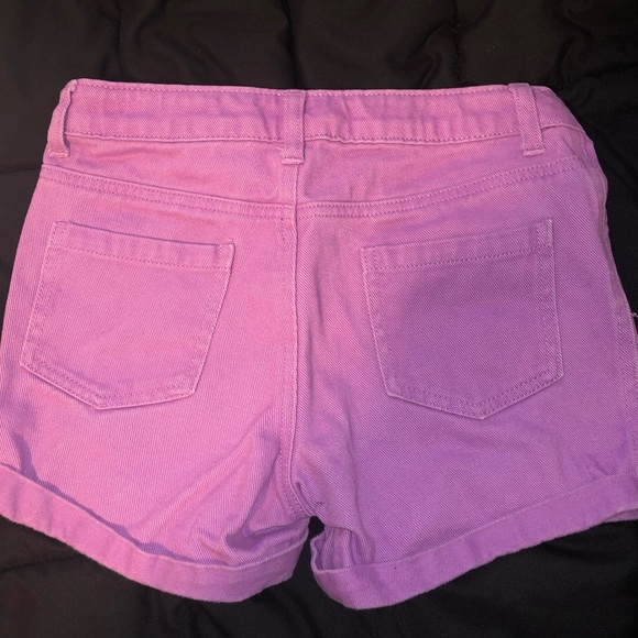 purple jean shorts - Picture 2 of 3